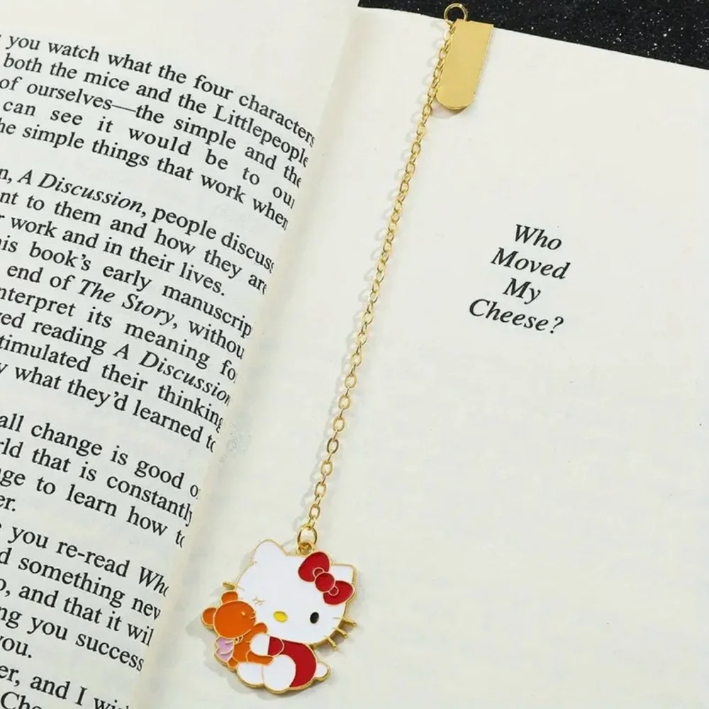 Brand New Adorable Sanrio Hello Kitty Metal Bookmark Charm